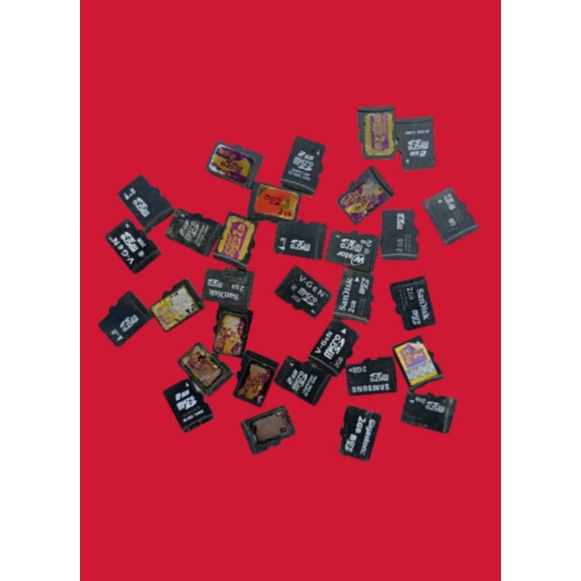 memori card micro sandisk v-Gen 2GB bekas pakai original