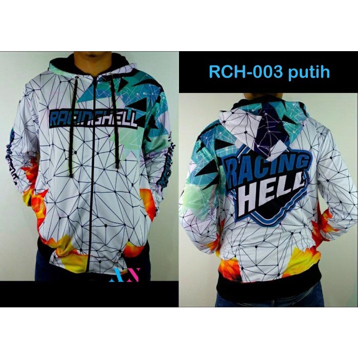 AA1- Jaket Racing Hell || COD bayar dirumah