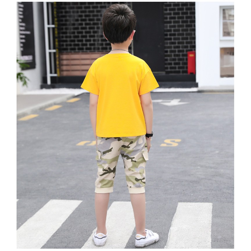 [ sale ] 4-6thn | Setelan Tshirt + Celana (1set) IMPOR Anak Laki-laki Pakaian anak Kaos Bayi A