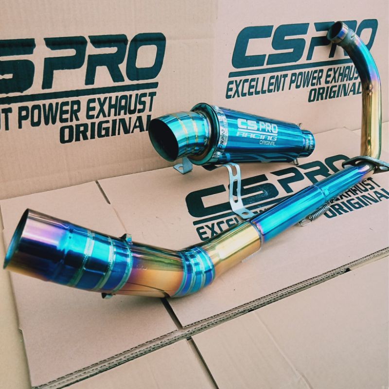 KNALPOT CS PRO RACING ORIGINAL VIXION SATRIA FU JUPITER MX 135 SONIC150 KOU BLUEMOON