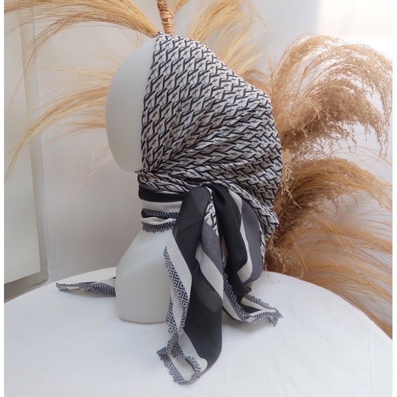 Jilbab voal Segiempat/voal printing/voal motif/segiempat motif/hijab voal motif/hijab motif/hijab segiempat motif/voal printing-G15