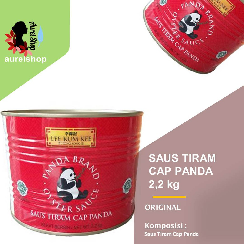 

LEE KUM KEE Panda Brand Oyster Sauce Saus Tiram kemasan kaleng 2.2 kg