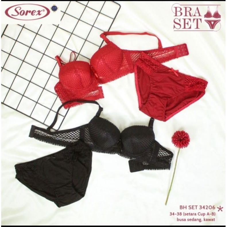 Bh bra set Sorex 34206 busa sedang berkawat