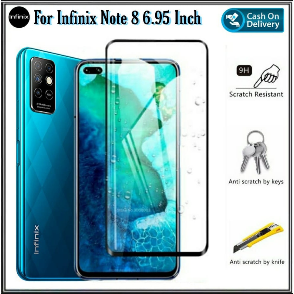 Tempered Glass Infinix Note 8 6.95 Inch Anti Gores Kaca DI ROMAN ACC