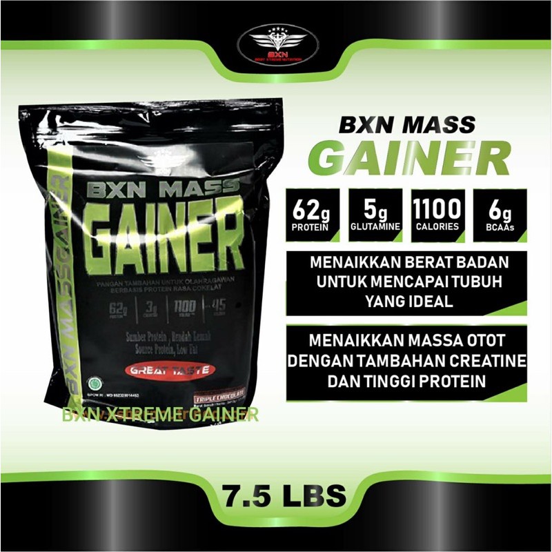 BXN XTREME MASS GAINER 7,5 LBS SUPLEMEN MAKANAN KESEHATAN GYM PROTEIN ISOLATE NON SERIOUS MASS