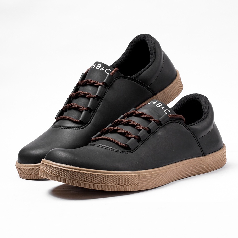 NITRO BLACK |ManNeedMe x FLAZHBACK| Sepatu Sneakers Pria Casual Shoes ORIGINAL