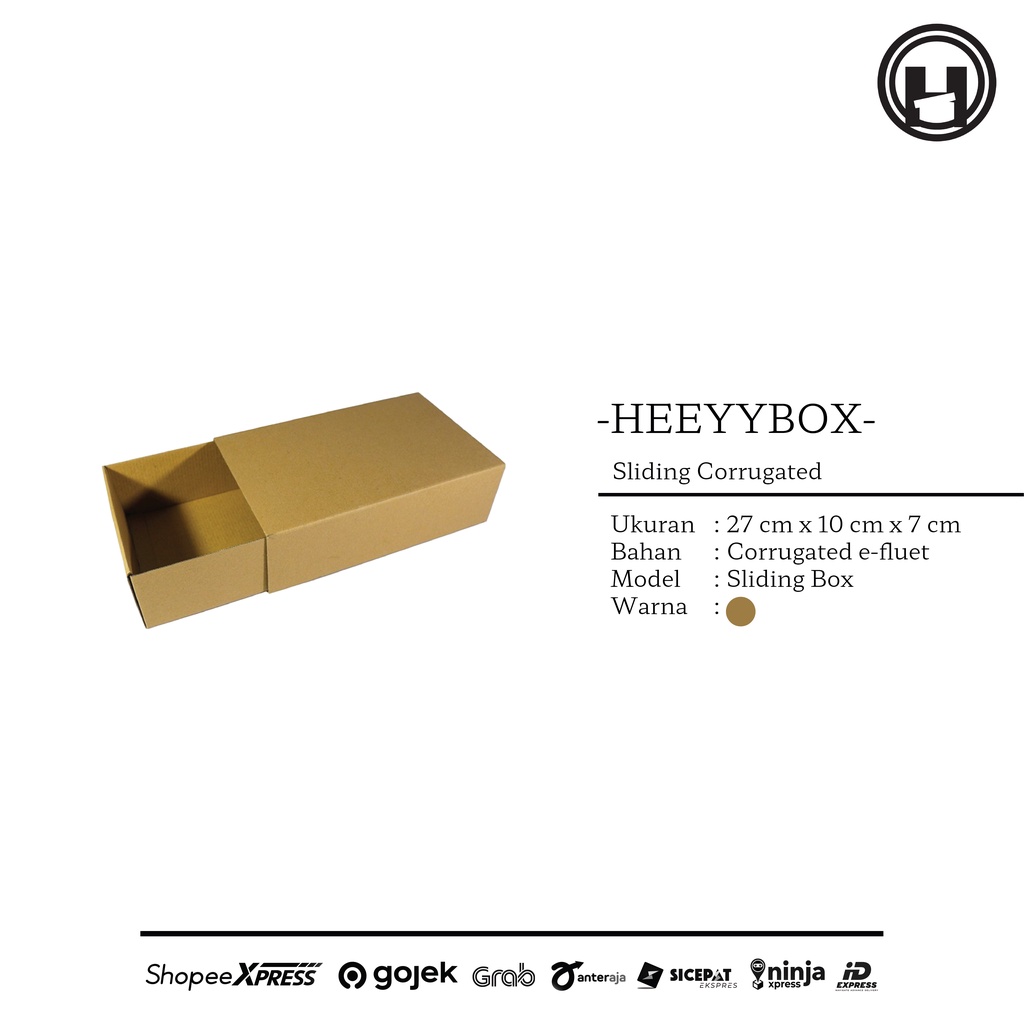 

box sliding polosan ready stock size 27x10x7