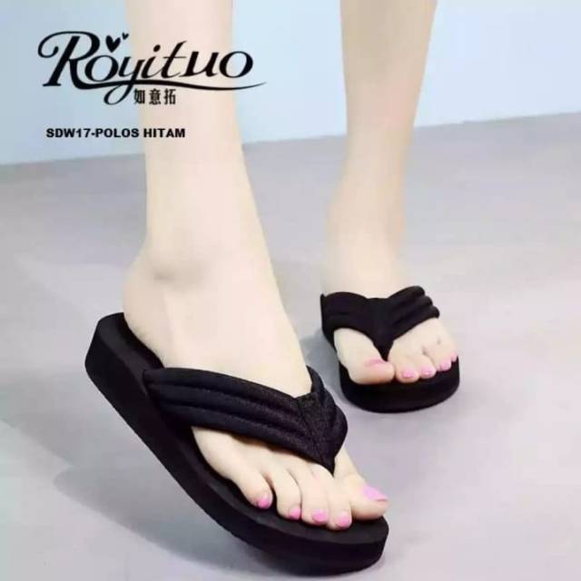 Sandal Spon Jepit Polos 3cm mc 03