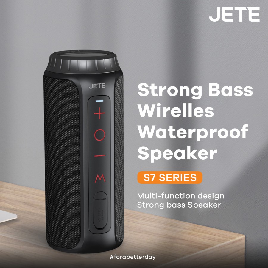 Speaker Bluetooth Portable IPX7 Waterproof | Speaker Water Resistant JETE S7 - Garansi 2 Tahun