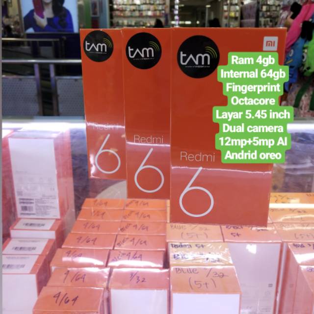FLASH SALE Redmi 6 ram 4gb garansi resmi tam