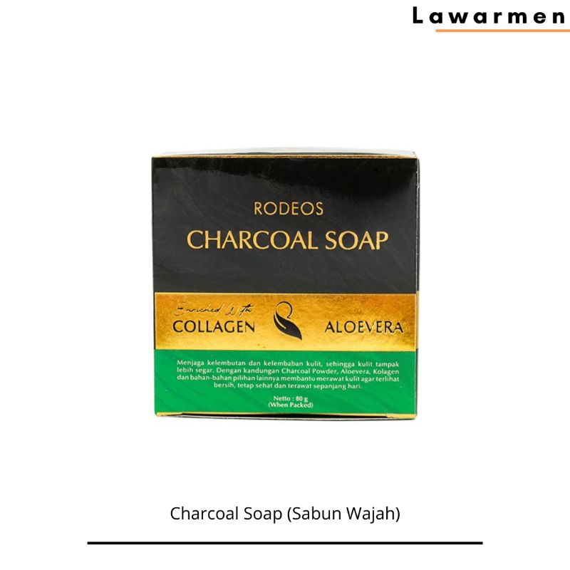 Rodeos Charcoal Soap | Rodeos Men Soap Sabun Wajah Pria