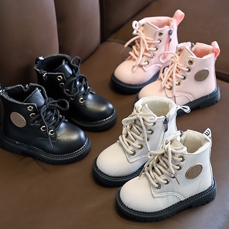 Boot Sepatu Anak Perempuan Boot Docmart Kulit Tali Gaya Keren Fashion British DM-C