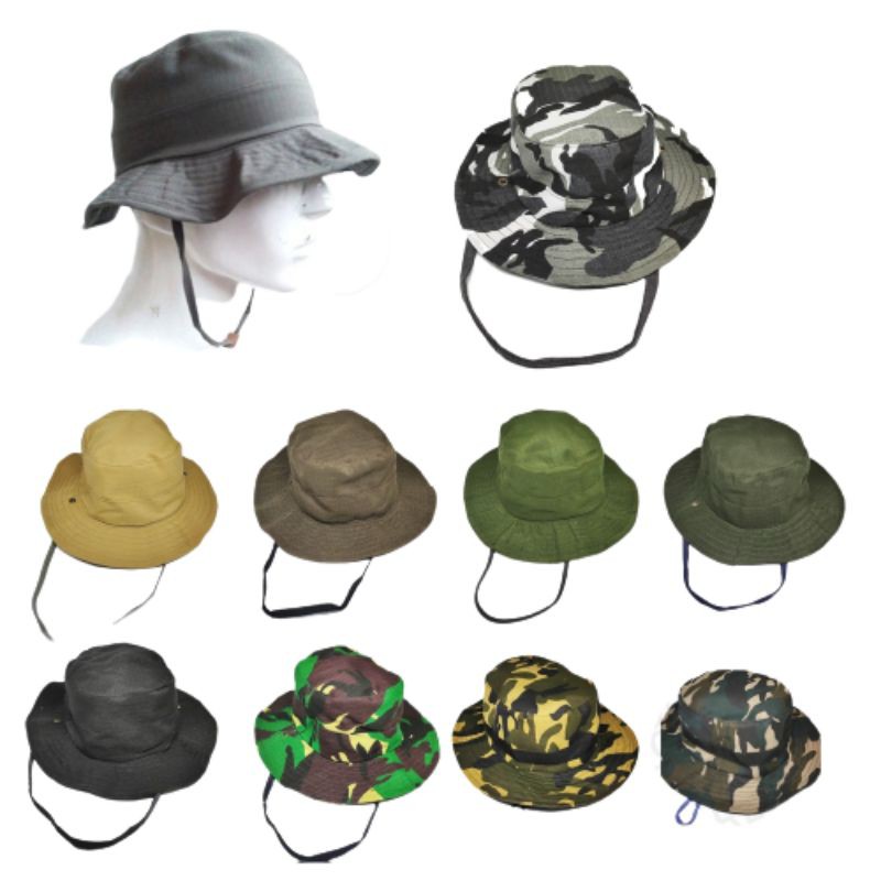 Topi Bucket Rimba / Rimba Hat / Topi Hiking / Topi Hutan