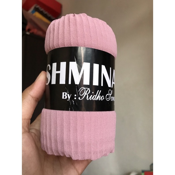 Hijab Pasmina plisket premium / Pasmina Plisket lidi / Pasmina pleated shawl / Pashmina plisket Tanpa Garis Tengah-16.Rose fullplisket