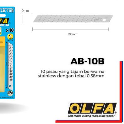 

➭ REFILL BLADE CUTTER OLFA AB-10B ☟