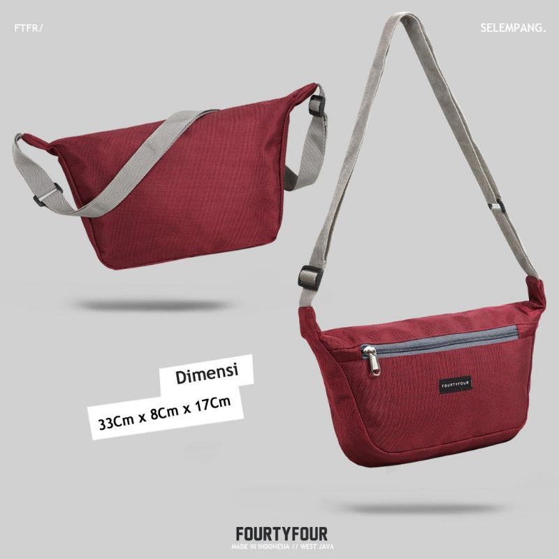 AUTHENTIC - Tas Selempang Pria/Cowok Distro Kecil - Sling Bag Pria Wanita simpel Kasual Murah keren