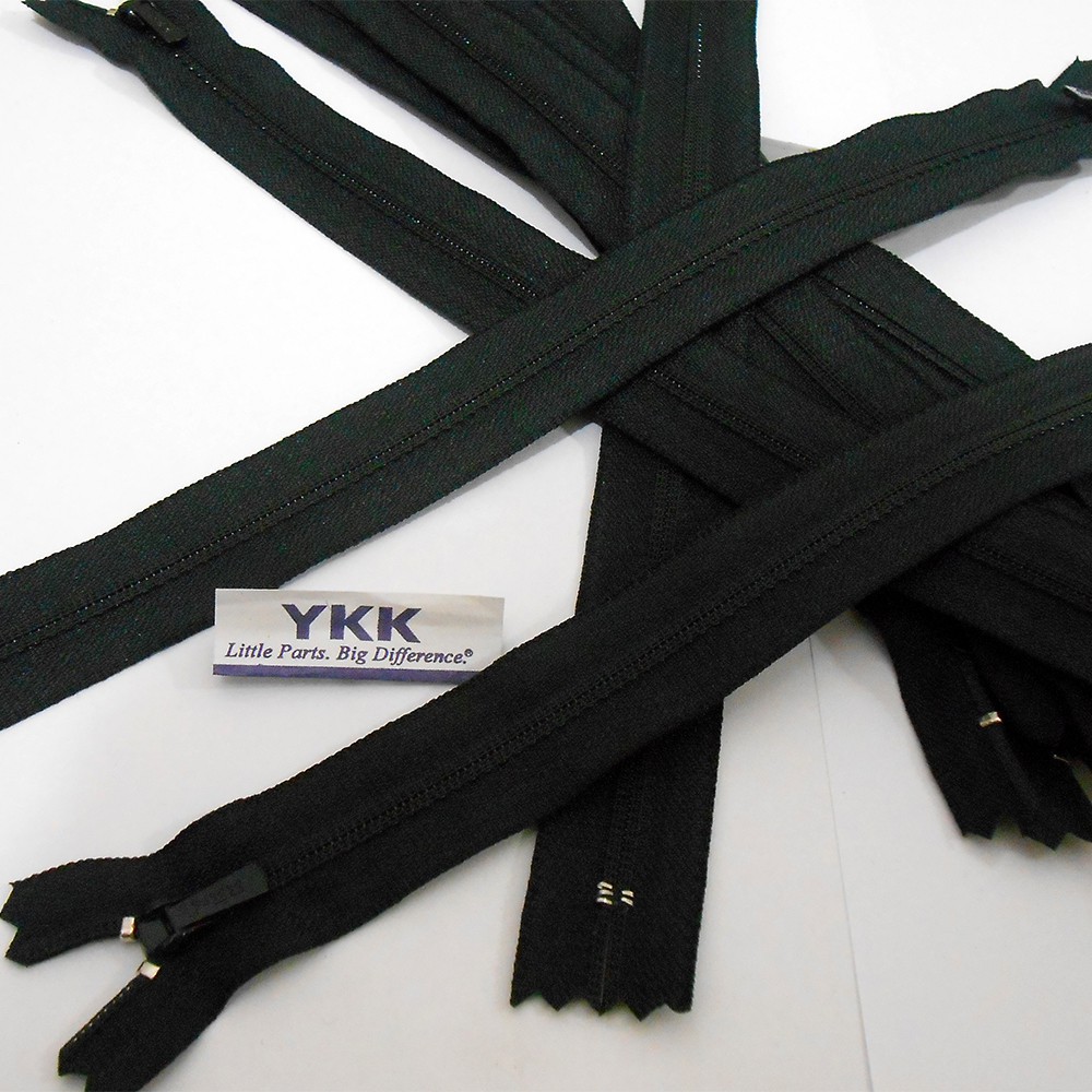 Zipper Resleting YKK 25 cm Hitam Murah