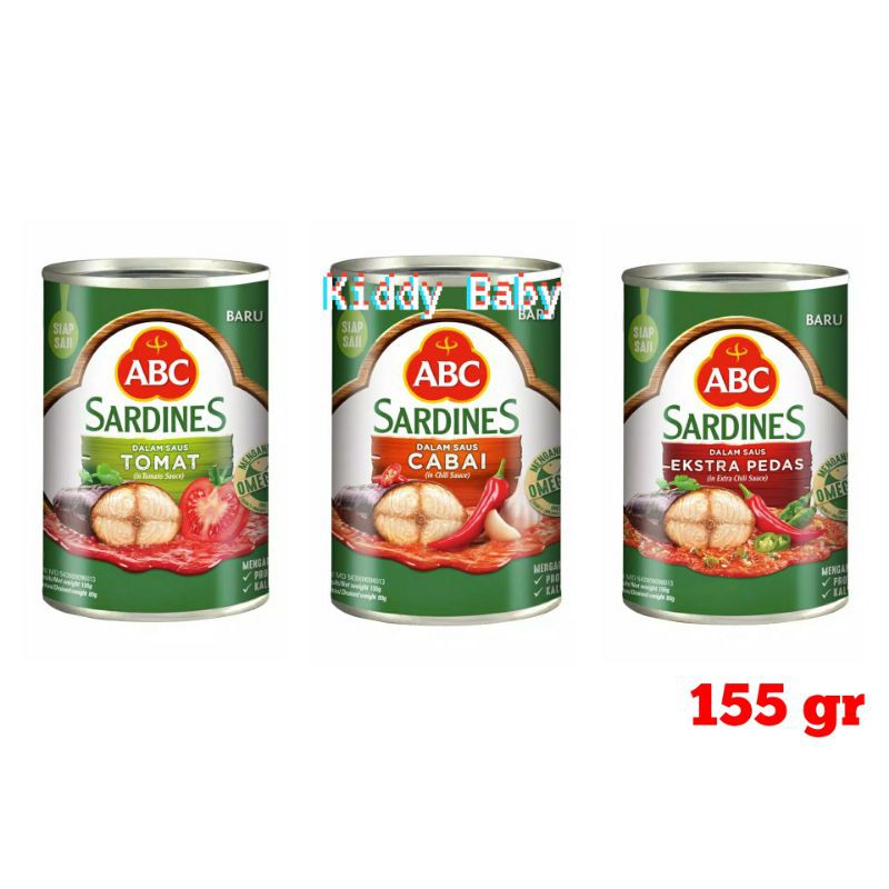 

Sarden ABC 155 gr - Tomat, Cabai, Extra Pedas