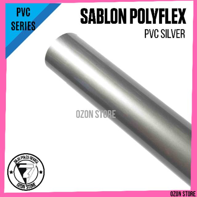 Polyflex Korea PVC High Quality Bahan Cutting Sablon Polyflex PVC Made in Korea Murah Silver