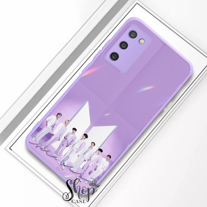 (SW) Softcase Kaca Ungu/Lilack Samsung A02S A03S A02 A12 A22 (4G) A32 (4G) A32 (5G) A72 | casing Sam