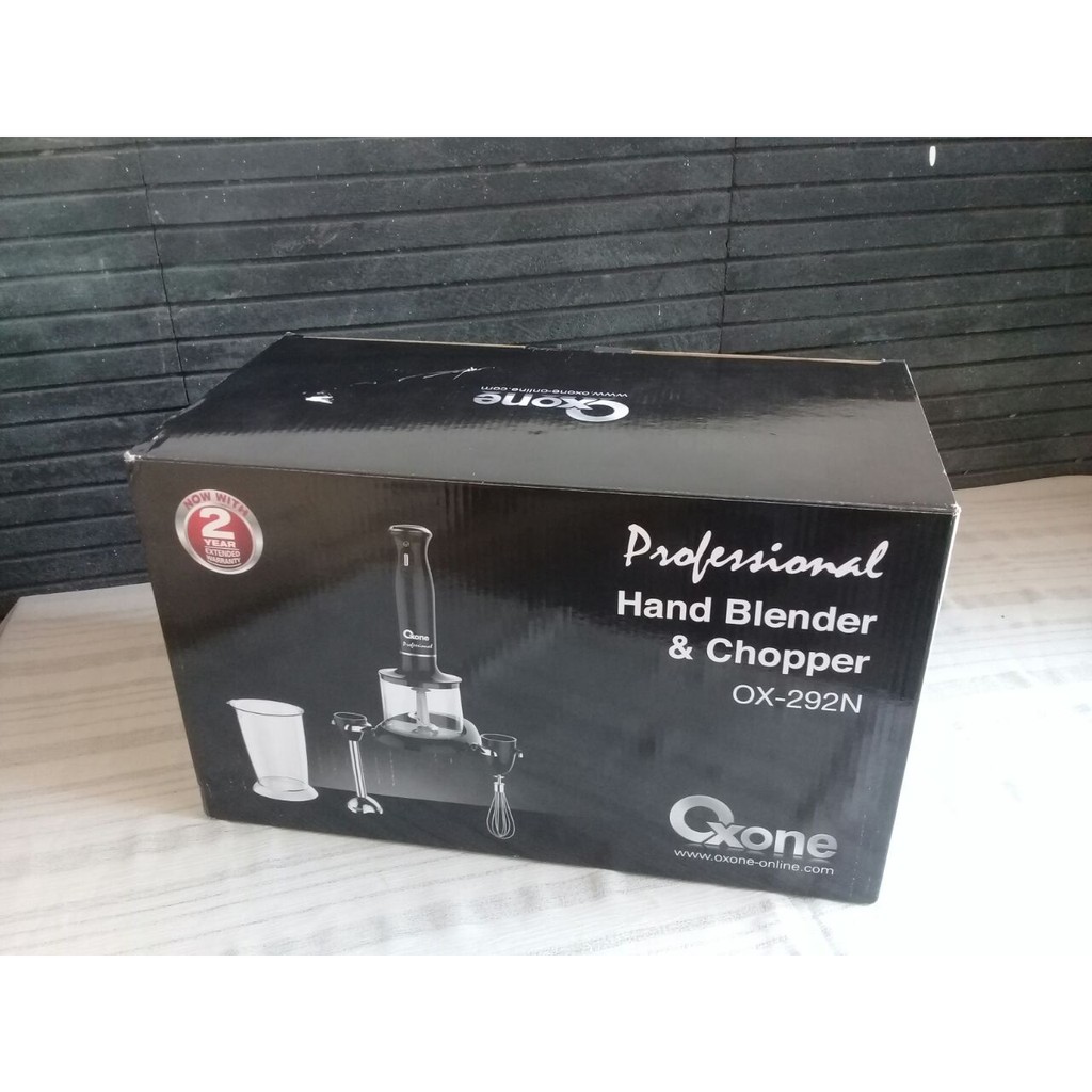 Blender Tangan Oxone OX-292N Professional Hand Blender &amp; Chopper 200W