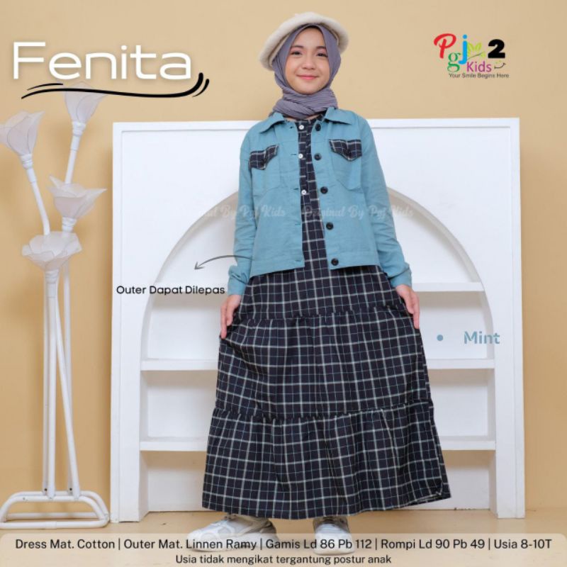 gamis FENITA DRESS anak remaja gamis SMP gamis remaja gamis anak jaket jeans anak