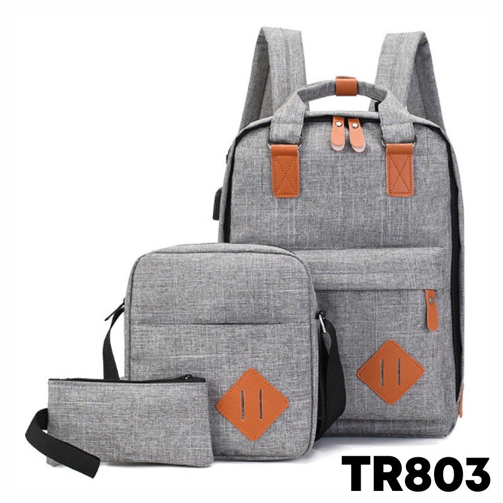 Highland Tas Ransel Pria 3in 1 Backpack  Tas  Ransel MultiFungsi  Import TR803