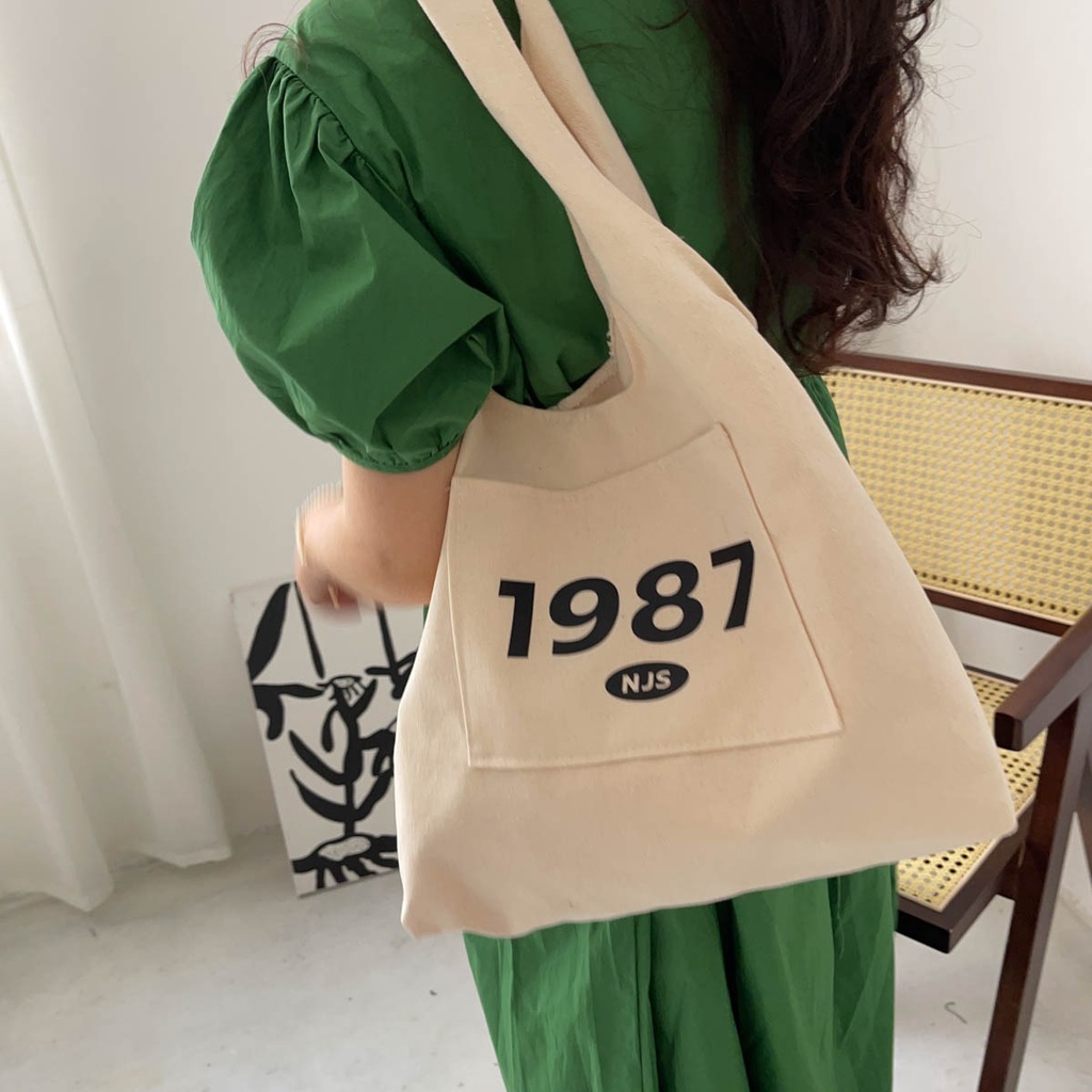 TSK - Totebag Drill Vintage Populer Murah