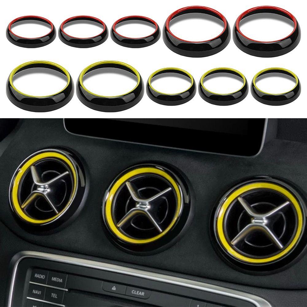 Populer 5pcs Exhaust port AC Ring Fitting AC Baru Mudah Dipasang Outlet Untuk Untuk Benz W176 GLA X156 La CIA C117