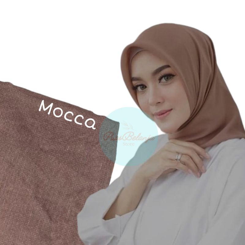 Hijab Segiempat Bella Square Polycotton Jahit Neci Anti Letoy 100% - Kerudung Segiempat Murah