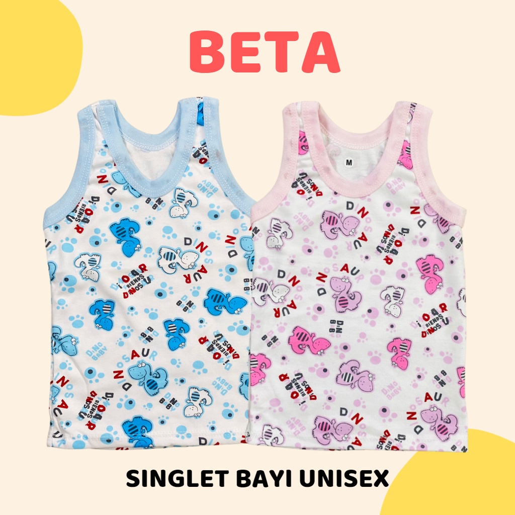 0-9 BULAN SINGLET BAYI BETA (SNI) KAOS KUTUNG BAYI UNISEX