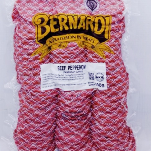 Bernardi Beef Pepperoni 500gr | Beef Bulat Toping Pizza