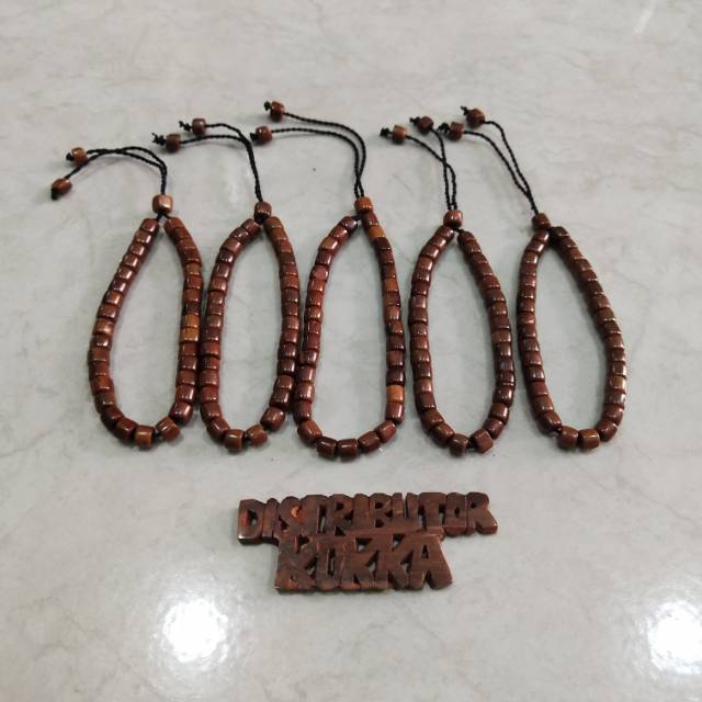 ( SUPER MURAH ) Grosir 5 pcs gelang kokka kaukah kaokah fukakah koka mardjan tanpa kpl coklat