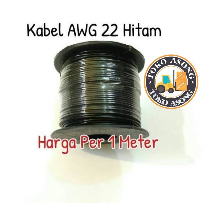 Kabel AWG 22 Hitam Serabut Black Kabel AWG 22 Kabel AWG 22