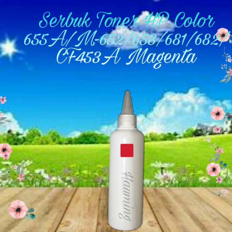 Serbuk Toner Powder Color Refill HP 655A M652 M653 M681 M682 M-652 653 681 682 CF453A Magenta 1x Isi