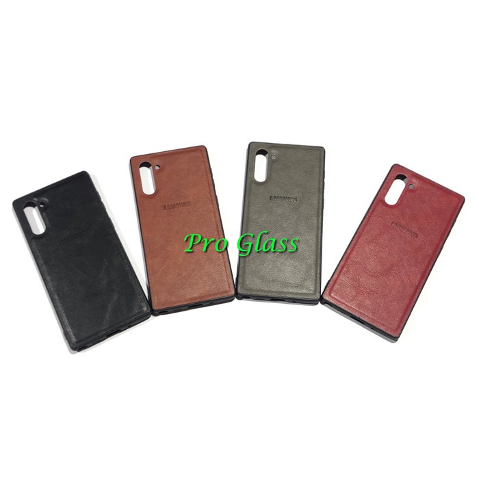 C115 Samsung NOTE 10 / NOTE 10 PLUS / NOTE 10 LITE Premium Leather Silicone Case / Casing Kulit