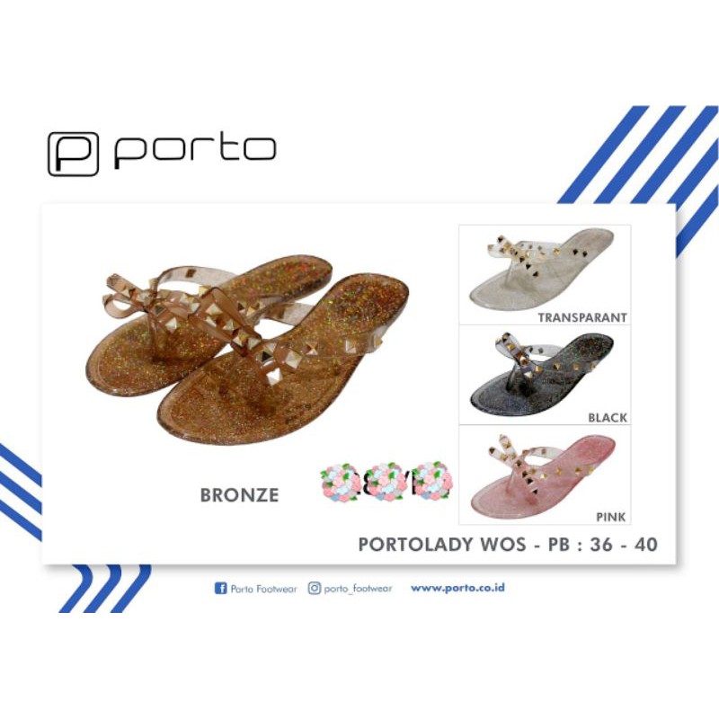 Sandal jepit kaca wanita manik P WOS-PB