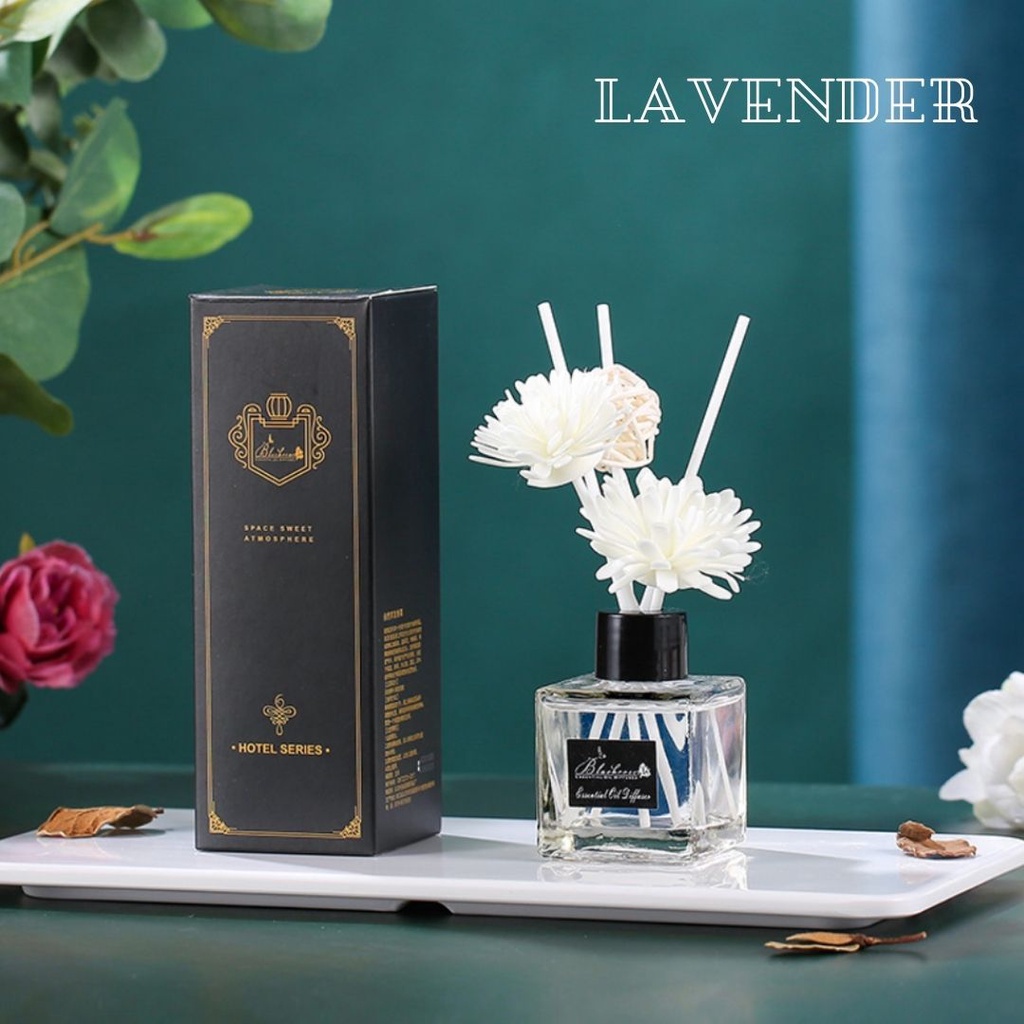 Best Seller Pengharum Ruangan Souvenir Kado Hadiah Hampers Aesthetic Aromatherapy Stick Reed Diffuser 50ml-Lavender (P0343)