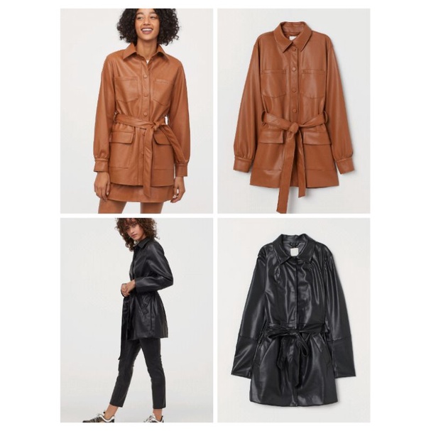 Jasa titip Jastip Leather Jacket Jaket Kulit Outer Dress H&M HnM HM Sale Diskon Original Murah