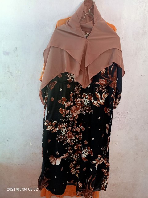 Ms Gamis Batik Sriwedari Maxi Bumil/busui Katun Sogan Gamis Jumbo Ld120