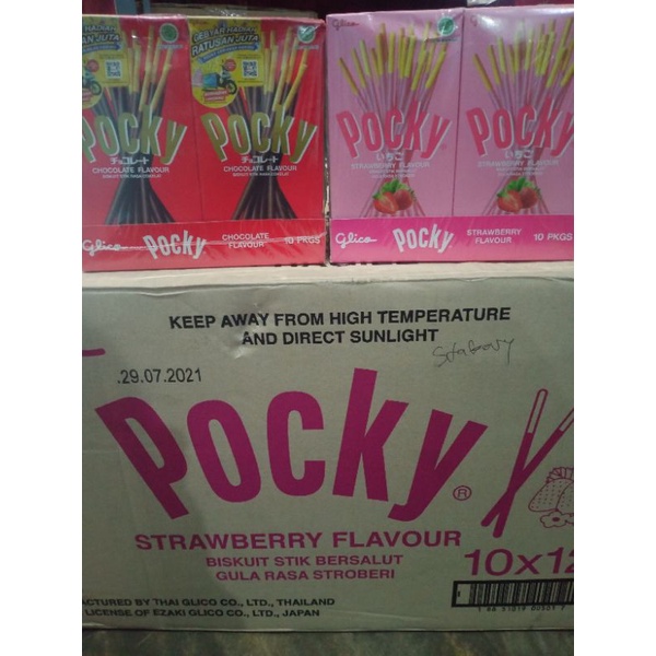 Pocky 47gr Stroberi/Coklat
