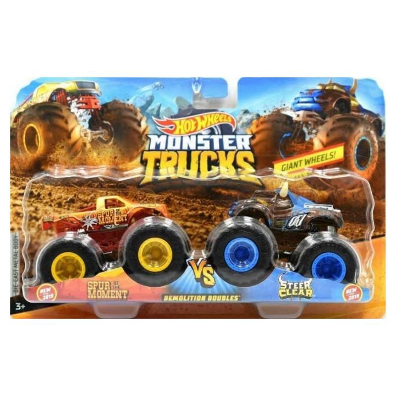 HotWheels Hot Wheels Monster Trucks Spur Moments Vs Steer Clear Original Metal Diecast Original