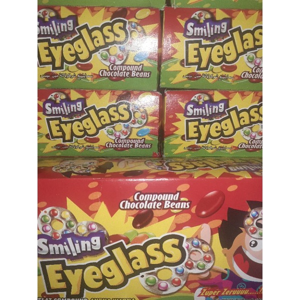 

Coklat Aneka rasa eyeglass 1 box 40 pcs