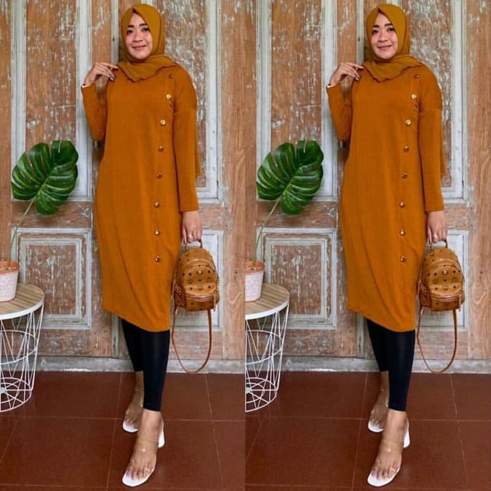 Baju tunik terbaru yasinta Tunik atasan wanita Kaos tunik wanita Motif