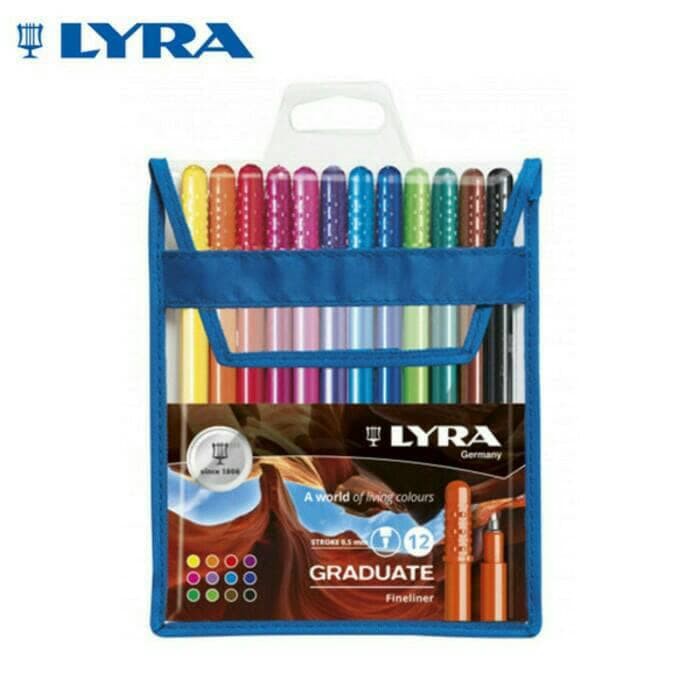 

LYRA GRADUATE FINELINER 0.5mm 12 colours