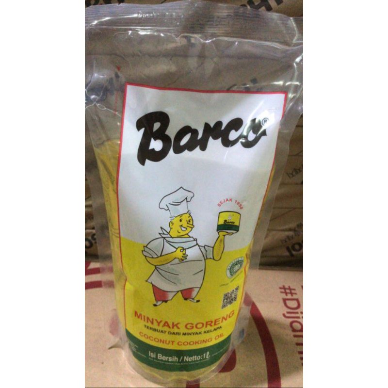 

BARCO MINYAK GORENG/coconut oil/1 liter/terbuat dari minyak kelapa