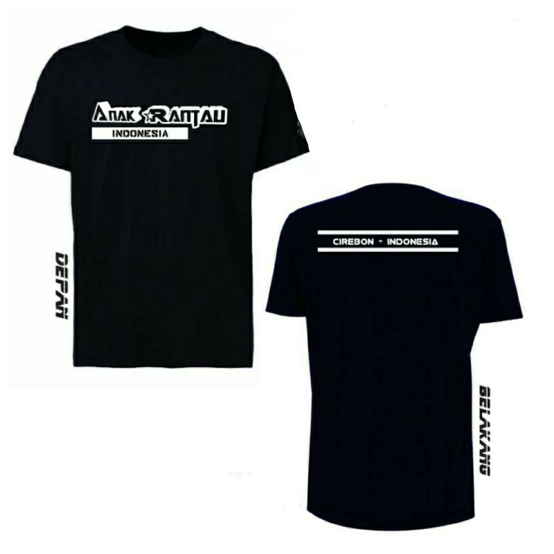 Baju T-shirt Kaos Anak Rantau Indonesia (Bisa request nama kota daerah sesuai selera) l kaos Cirebon