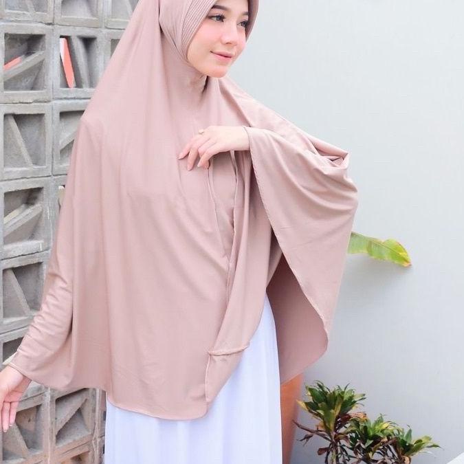 Jilbab Instan Bergo Hamidah Jersey Ukuran (XL) / Bergo Jersey Jumbo / Hijab jersey