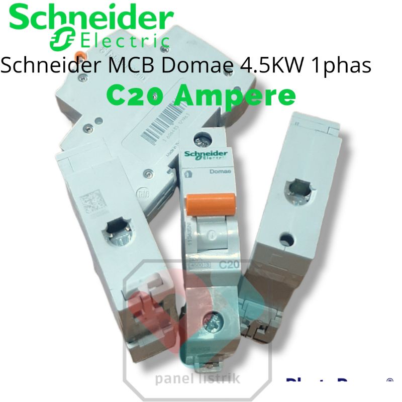 Schneider Domae Mcb 1 Phase 20A / 1Phase 20 a / Sni Ampere Mini Circuit Breaker Listrik Standar SNI 
