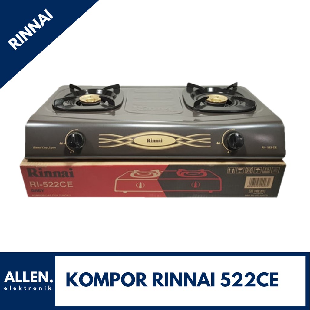 Kompor Gas Rinnai 2 Tungku 522CE
